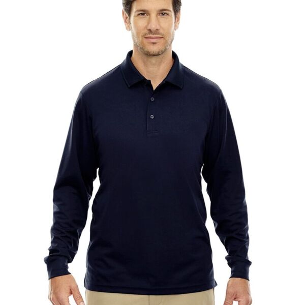 Men's Tall Pinnacle Performance Long Sleeve Piqué Polo Thumbnail